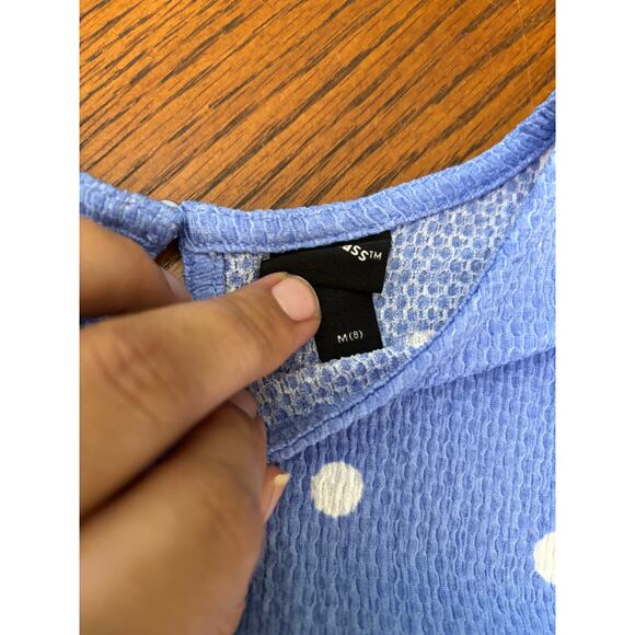 NWT Art Class Blue Polka Dot Dress- Kids M - Picture 3 of 5